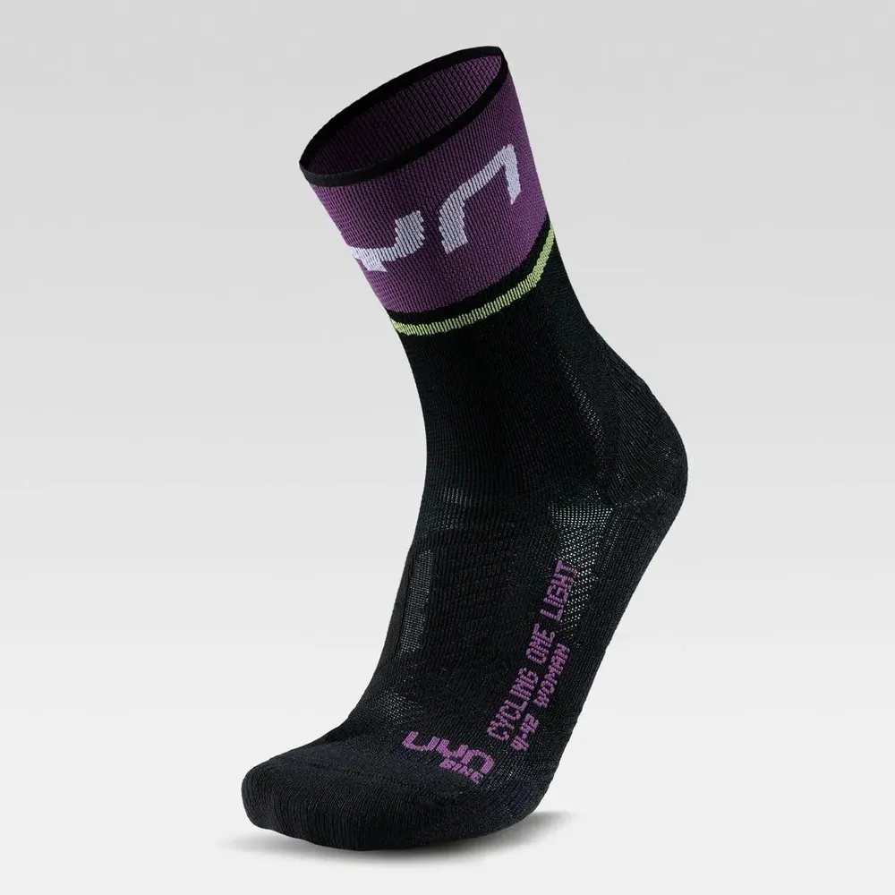 Носки велосипедные WOMAN CYCLING ONE LIGHT SOCKS Black/Violet 39/40