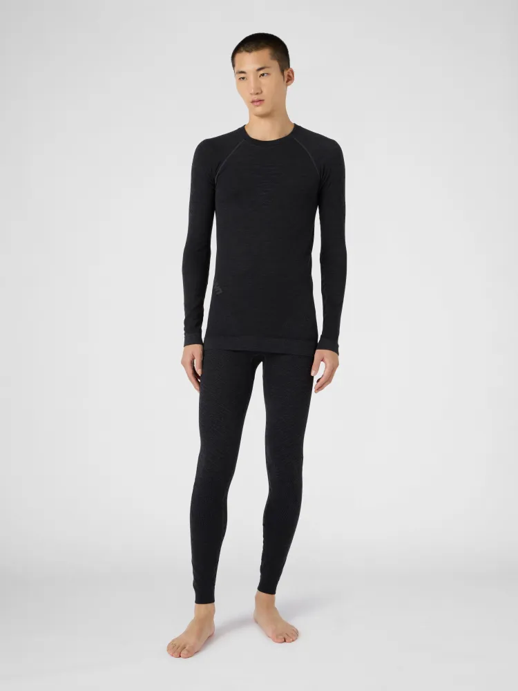 Термокофта MAN CASHMERE BIOTECH UW SHIRT LG_SL. Grey Rock/Black