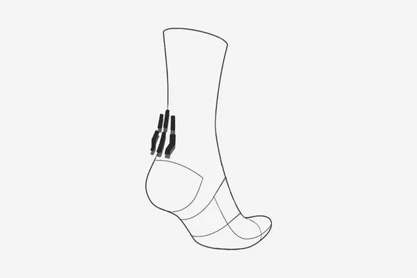 RUNNER'S ONE SHORT GRIP SOCKS Black