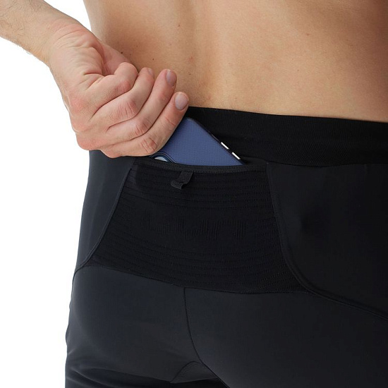 Велошорты мужские STRIDES RUNNING OW PANTS SHORT Black/Yellow Fluo 