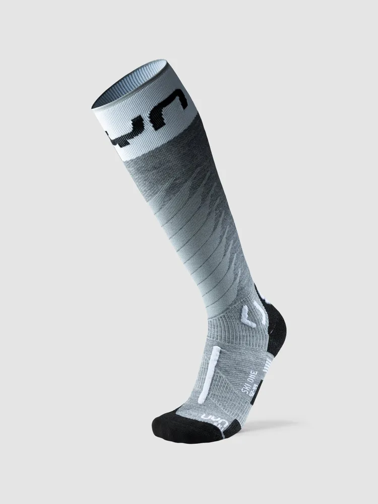 Носки горнолыжные MAN SKI ONE MERINO SOCKS Grey Melange/White 42/44