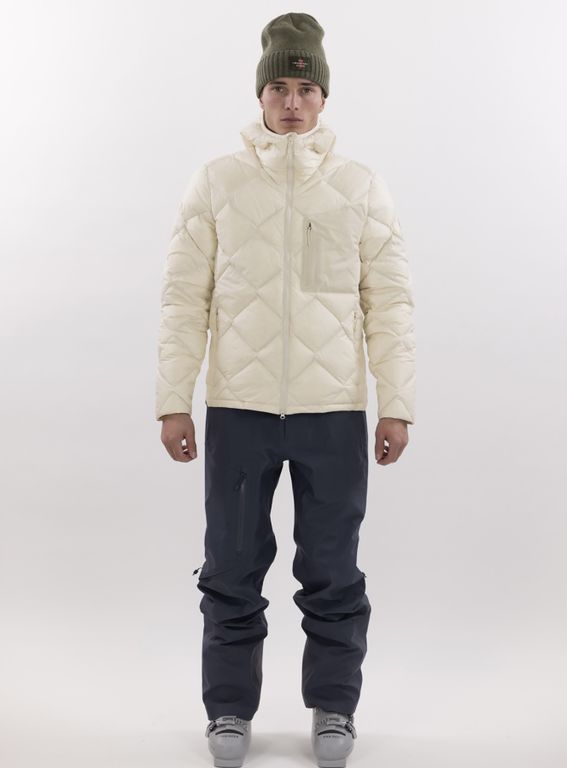 Пуховик второй слой Ultralight Down Hood Jacket Almond milk L