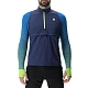 Кофта MAN RUNNING EXCELERATION WINDPROOF SHIRT LONG SL.ZIP UP. Lapis/Lime