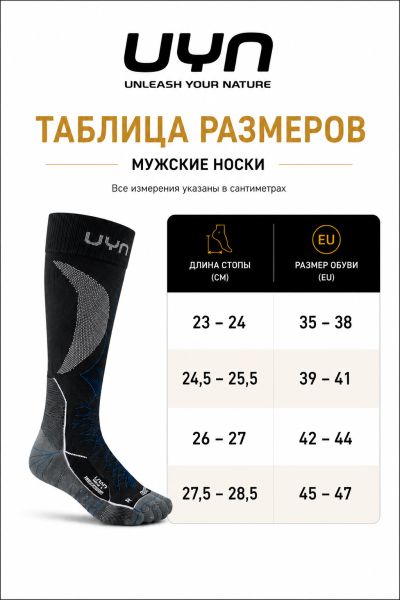 Носки горнолыжные MAN SKI ONE MERINO SOCKS Grey Melange/White