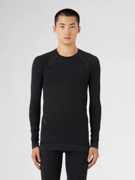 Термокофта MAN CASHMERE BIOTECH UW SHIRT LG_SL. Grey Rock/Black