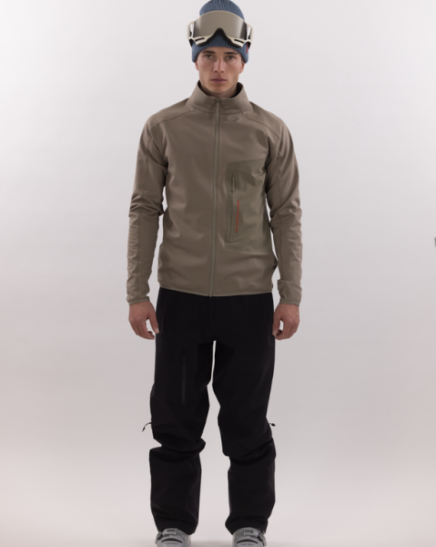 Флис Techno Grid Fleece T-Neck Brindle