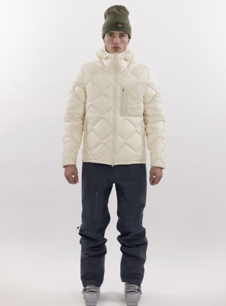 Пуховик второй слой Ultralight Down Hood Jacket Almond milk 