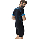 Футболка мужская RUNNING ULTRA1 OW SHIRT SHORT SL_ Black/Atlantic/Atlantic
