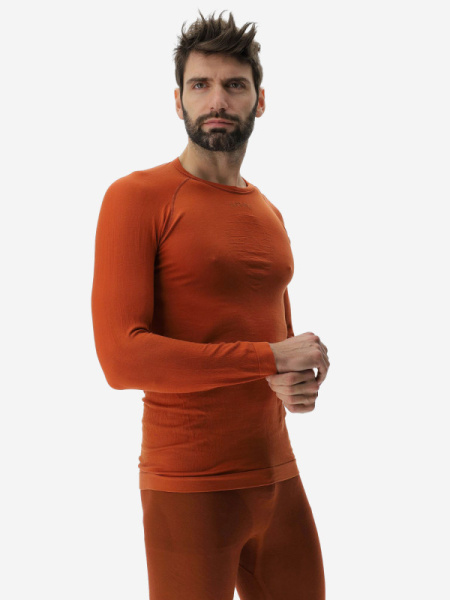 MAN ENERGYON BIOTECH UW SHIRT LONG_S Bombay Brown