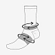 RUNNER'S ONE SHORT GRIP SOCKS Black